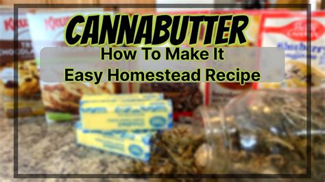 Homestead Cannabutter Easy CBD Infused Recipe How To YouTube