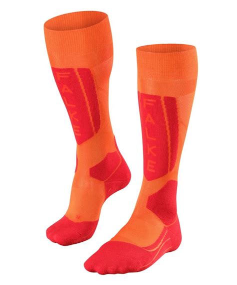 Falke SK5 Women Flash Orange Falke Ski Socks Ski Racing Supplies