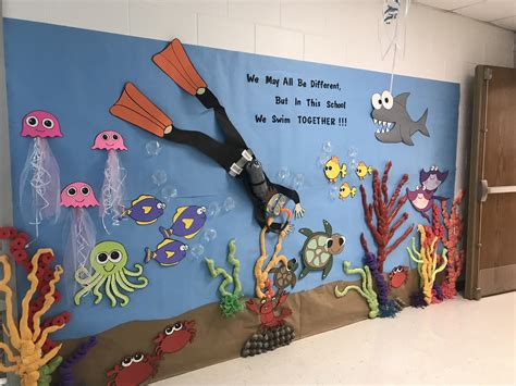 Pin By Kathi Jeroue On Teacher Stuff Ocean Theme Classroom Decorations Under The Sea