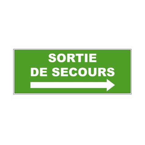 Panneau Pvc Sortie De Secours Fl Che Droite Sanifer