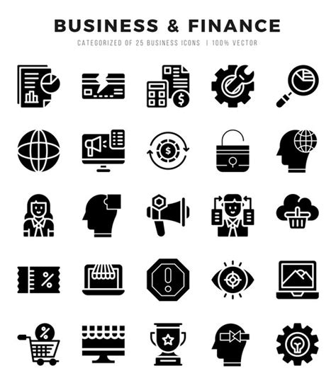 Premium Vector Business Finance Icon Bundle 25 Icons For Websites And