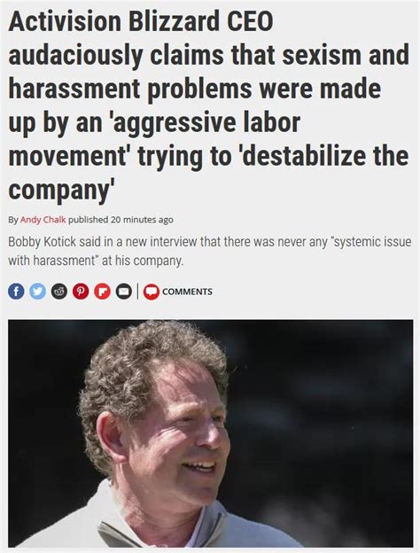 Activision Blizzard CEO claimed there was never any harrasment. : r/wow