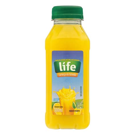 Suco Integral Laranja Life Garrafa 300ml