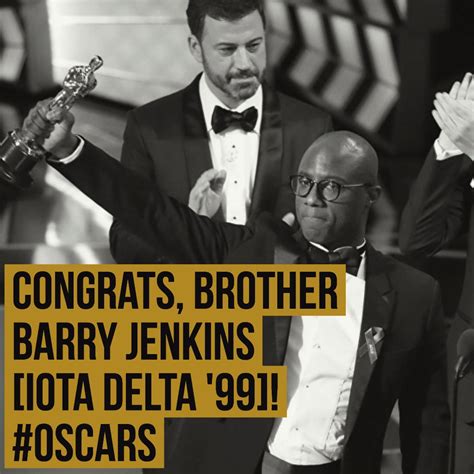 Congrats, Brother Barry Jenkins #Oscars - Alpha Phi Alpha