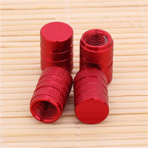 4pcs Aluminum Alloy Car Tire Wheel Tyre Caps Valve Stem Dust Covers