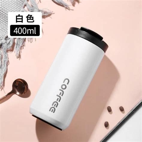 Gourde Bidon White Bouteille Thermos Caf En Acier Inoxydable De