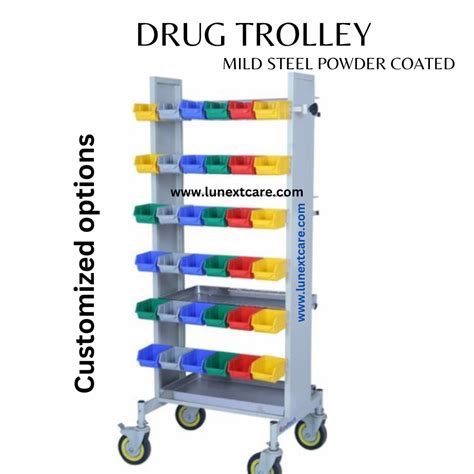 Hospital Drug Trolley Chennai Customized Design Best Price Lunext