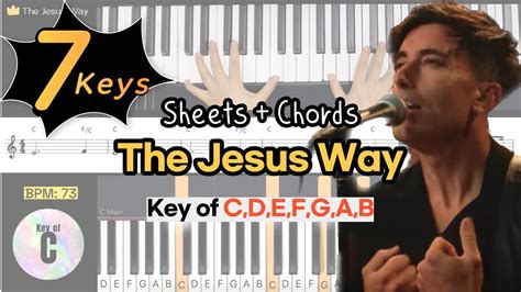 The Jesus Way Phil Wickham Key Of C D E F G A Bㅣpiano Coverㅣworship Piano Tutorials