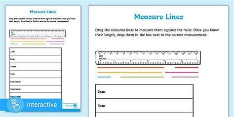 Y White Rose Interactive Measuring Length Worksheet Pdf