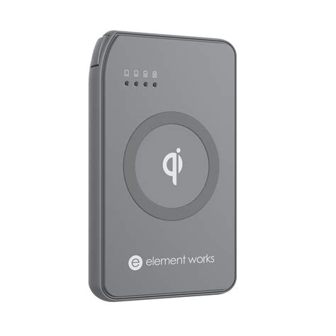 Element Works Qi Wireless Power Bank Battery Charger 5 200 Mah Portable Backup Battery For Qi