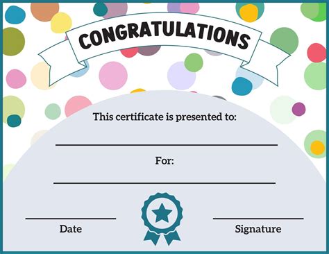 All-purpose Certificate, Kids Award Certificate, Colorful Award ...