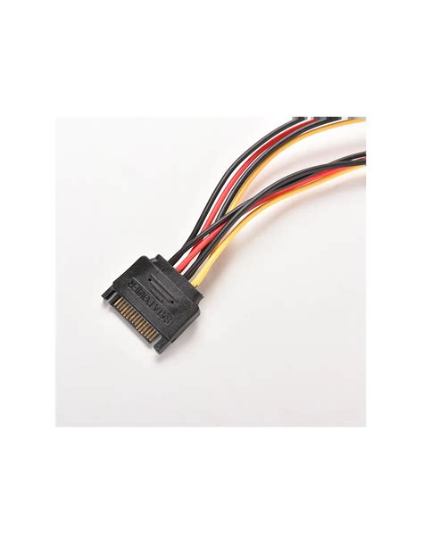 15 Pin Serial ATA SATA To 2x 4 Pin IDE Molex Male Hard Drive Adapter