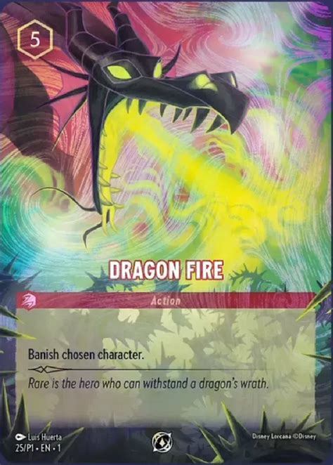 Dragon Fire Lorcana Card Lorcana Gg