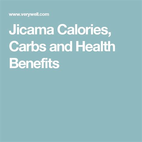 Jicama Nutrition Facts and Health Benefits | Jicama nutrition, Jicama ...