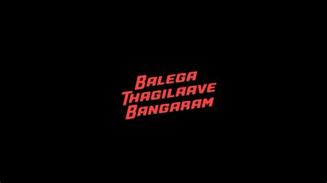 Balega Thagilaave Bangaram Lyrics Krack Ravi Teja Ss Taman