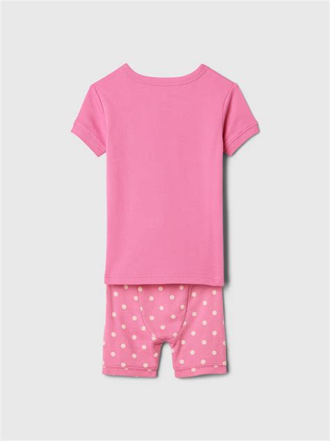 Babygap Disney Organic Cotton Minnie Mouse Pj Shorts Set Gap