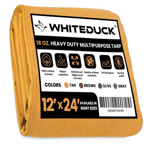 Whiteduck X Canvas Tarp Oz Heavy Duty Waterproof Uv Resistant