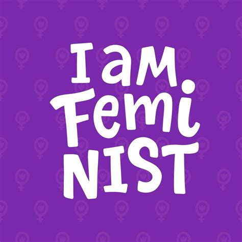 I Am Feminist Banner Vector Typography Poster 4264065 Vector Art At Vecteezy