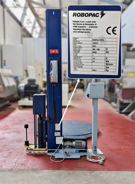 Robopac Ecoplat Pps Stretch Wrapping Machine Used Machines Exapro