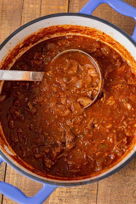 Texas Brisket Chili No Beans Recipe Dinner Then Dessert