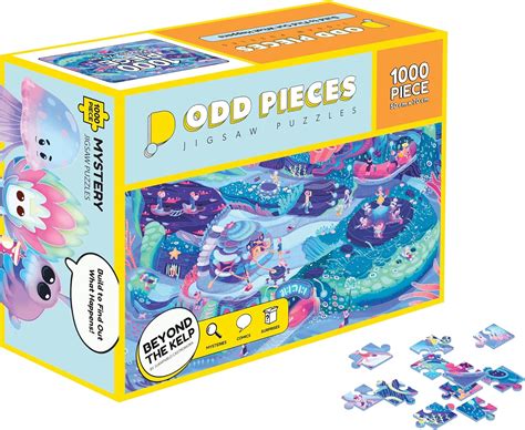 Odd Pieces Mystery Jigsaw Puzzle 1000 Pcs Mystery Puzzle With