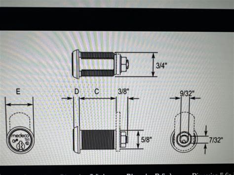 New Medeco S Cam Lock High Security With Keys Ebay