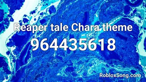 Reaper Tale Chara Theme Roblox Id Roblox Music Codes