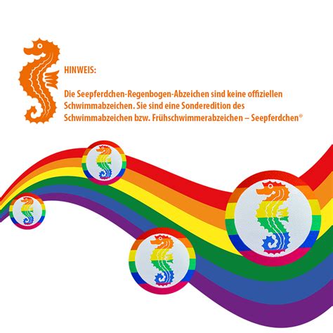 Abzeichen Fr Hschwimmer Regenbogenfarben Pimpertz