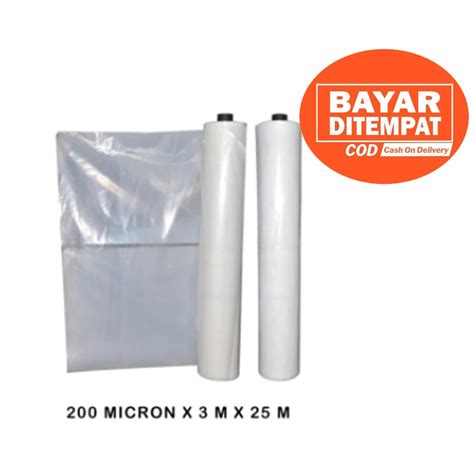 Jual Plastik Uv Lebar 3 Meter 200 Micron Panjang 25 Meter Shopee Indonesia