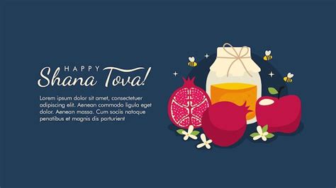 Premium Vector Vector Shana Tova Background Template