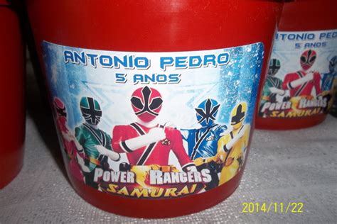 Balde Personalizado Power Rangers L No Elo Atelie Da Babi