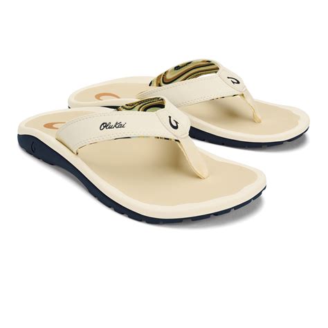 ‘ohana Mens Best Selling Beach Sandals White Sand Deepest Depths