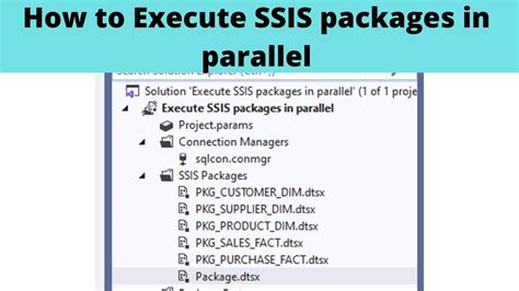 86 How To Execute SSIS Packages In Parallel Execute Tasks In Parallel