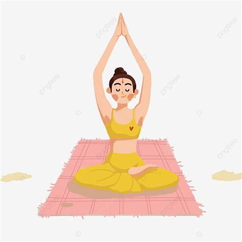 Hand Painted Girls PNG Picture Hand Painted Yoga Girl Hand Draw