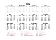 Printable 2024 Indonesia Calendar Templates with Holidays