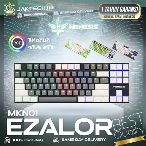 Jual NYK Nemesis MKN 01 EZALOR Keyboard Gaming Mechanical TKL Outemu