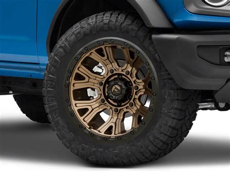 Fuel Wheels Bronco Traction Matte Bronze With Black Ring 6 Lug Wheel