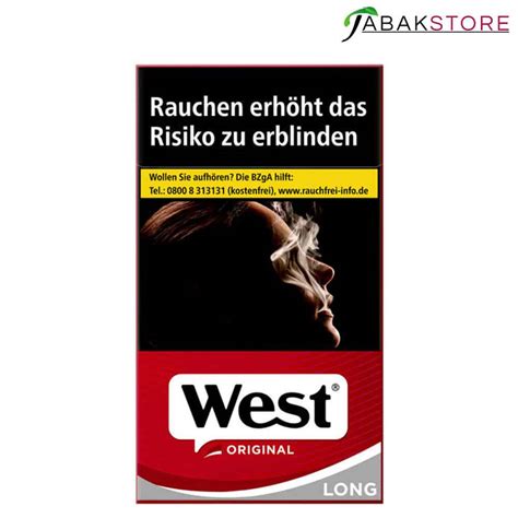 West Red Long X Zigaretten Im Er Lang Format