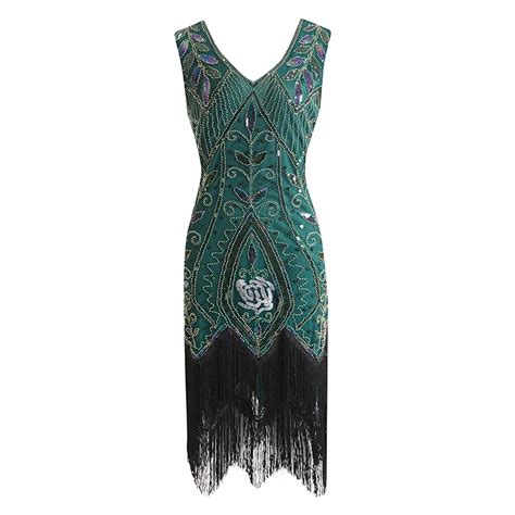 Women Jaoswish Gatsby S Flapper Dress Women Vintage Sequin Fringe