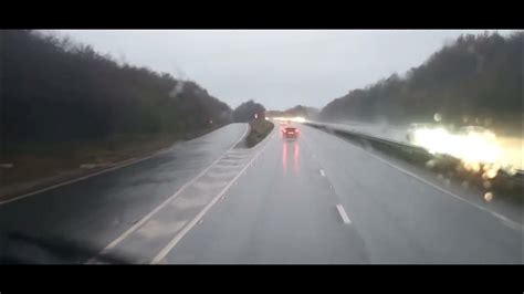 Flooding on the A303 near Llminster - YouTube