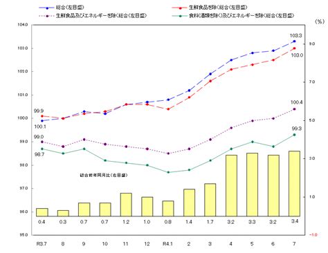 消費者物価指数（令和4年（2022年）7月分） 総合政策部計画局統計課