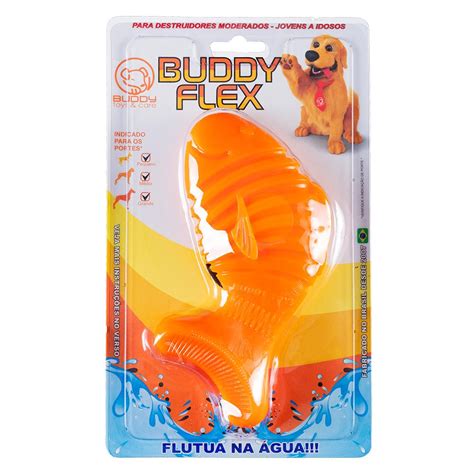 Peixe Flex Mordedor e brinquedo aquático Buddy Toys Pet Paluche