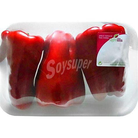 Agroilla Pimiento Rojo Gordo Peso Aproximado Bandeja 700 G