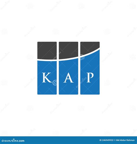 KAP Letter Logo Design on WHITE Background. KAP Creative Initials Letter Logo Concept Stock ...