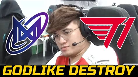 T1 VS NIGMA GALAXY SEA GAME 1 GODLIKE DESTROY DPC SEA 2022 YouTube