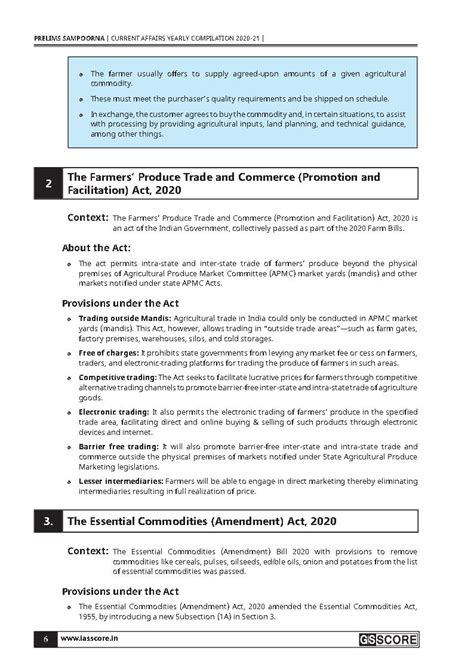 Gs Score Prelims Sampoorna Current Affairs Acts Bills Yearly