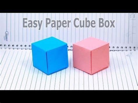 Remake How To Make A Paper Cube Box Easy Way To Make An Origami