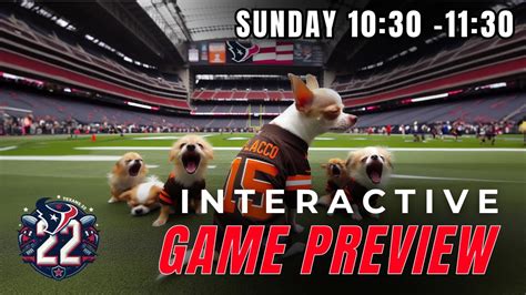 Texans Vs Browns Interactive Game Preview Texans 22 Youtube