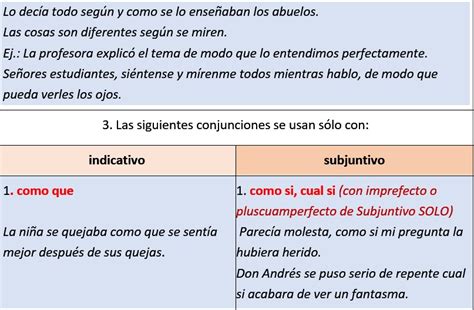 Unidad Uso Del Subjuntivo En Las Oraciones Subordinadas De Modo