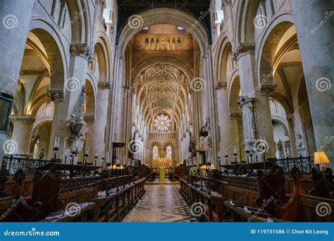 Interior View of the Famous Christ Church Cathedral Editorial Photo ...